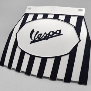 Mud flap Black White Vespa